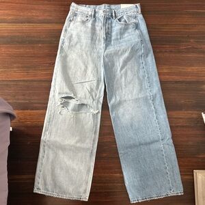 Skater Two Toned Distressed Women's Jeans